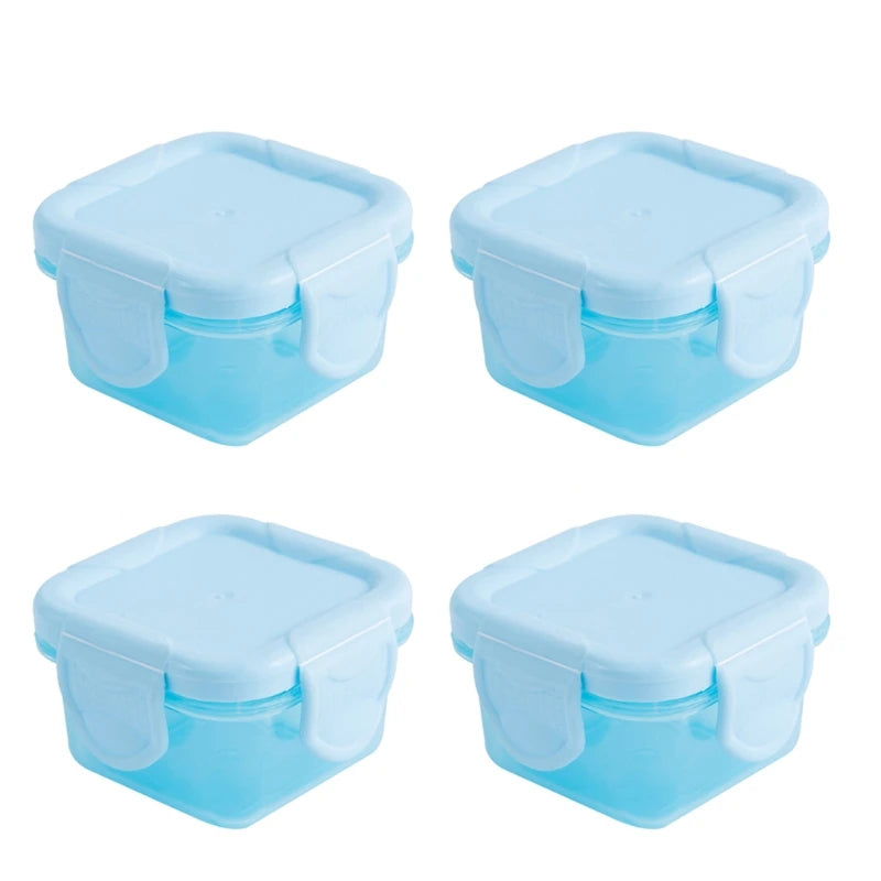 4 Pcs/Set 60Ml Baby Milk Powder Food Container Infant Snacks Feeding Storage Portable Food Freezer Fresh Cup