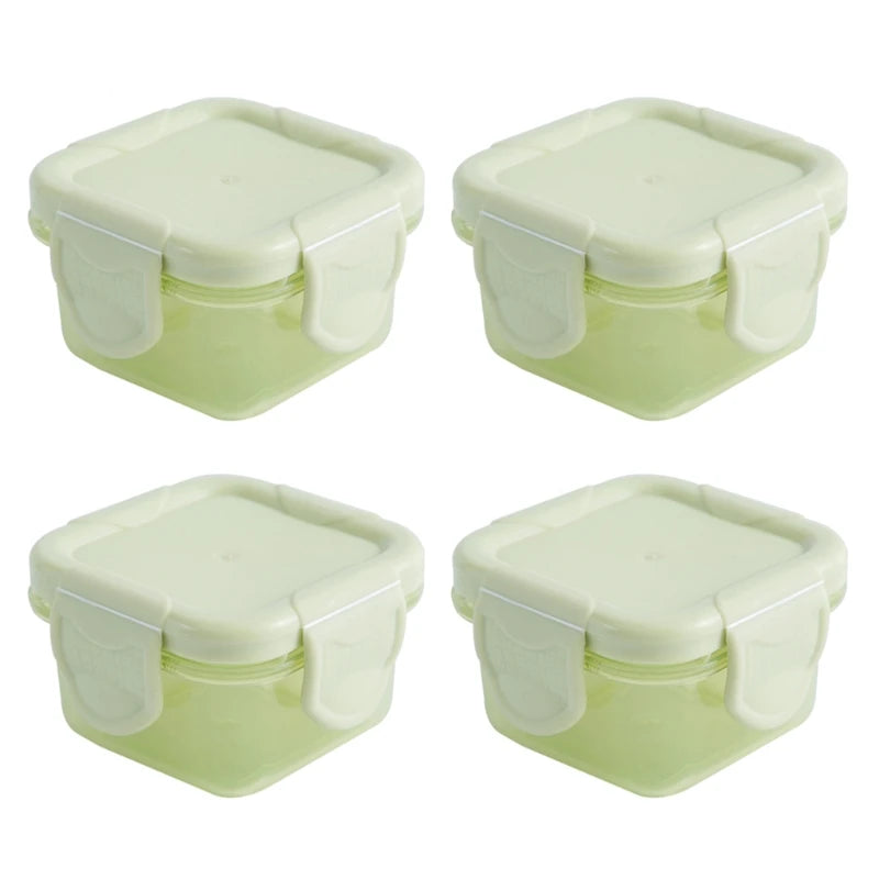 4 Pcs/Set 60Ml Baby Milk Powder Food Container Infant Snacks Feeding Storage Portable Food Freezer Fresh Cup