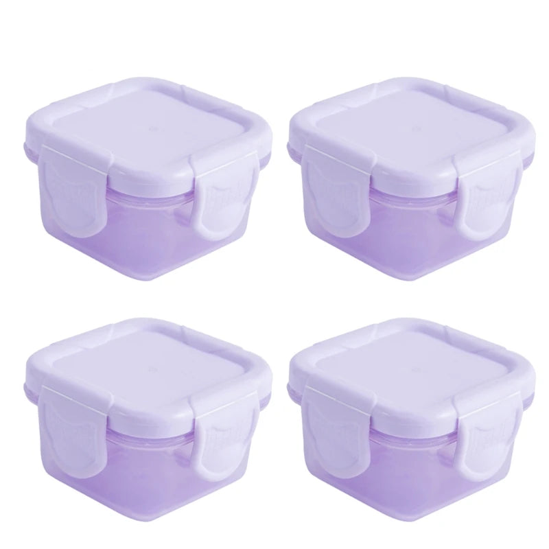 4 Pcs/Set 60Ml Baby Milk Powder Food Container Infant Snacks Feeding Storage Portable Food Freezer Fresh Cup