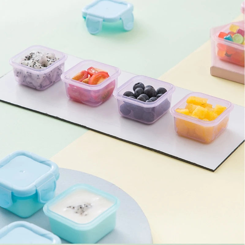 4 Pcs/Set 60Ml Baby Milk Powder Food Container Infant Snacks Feeding Storage Portable Food Freezer Fresh Cup