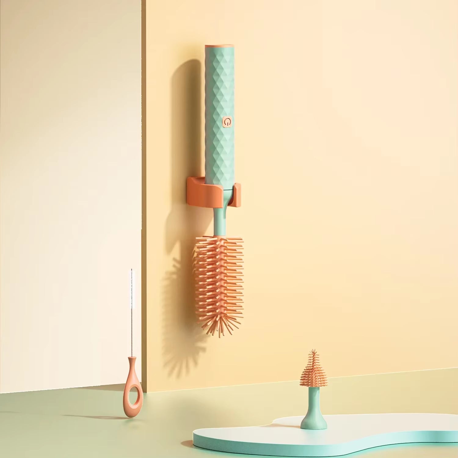 Brosse Électrique Rotative 360° en Silicone pour Biberons et Tétines – Nettoyage Facile & Rechargeable