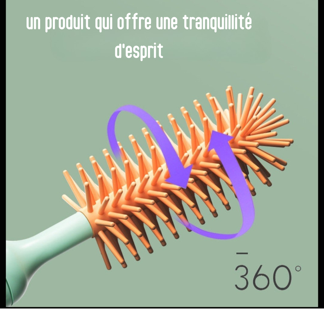 Brosse Électrique Rotative 360° en Silicone pour Biberons et Tétines – Nettoyage Facile & Rechargeable