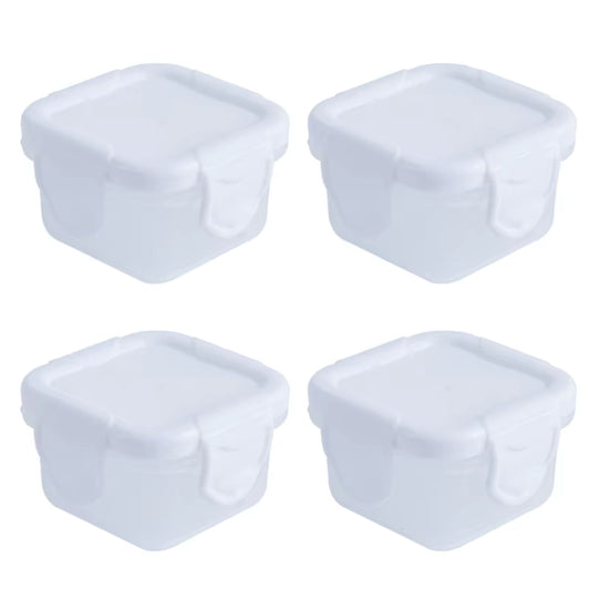 4 Pcs/Set 60Ml Baby Milk Powder Food Container Infant Snacks Feeding Storage Portable Food Freezer Fresh Cup
