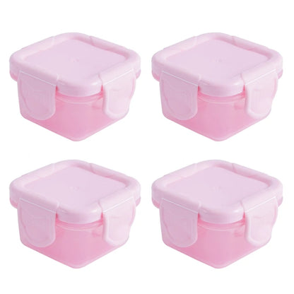 4 Pcs/Set 60Ml Baby Milk Powder Food Container Infant Snacks Feeding Storage Portable Food Freezer Fresh Cup