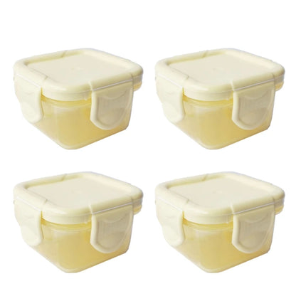4 Pcs/Set 60Ml Baby Milk Powder Food Container Infant Snacks Feeding Storage Portable Food Freezer Fresh Cup